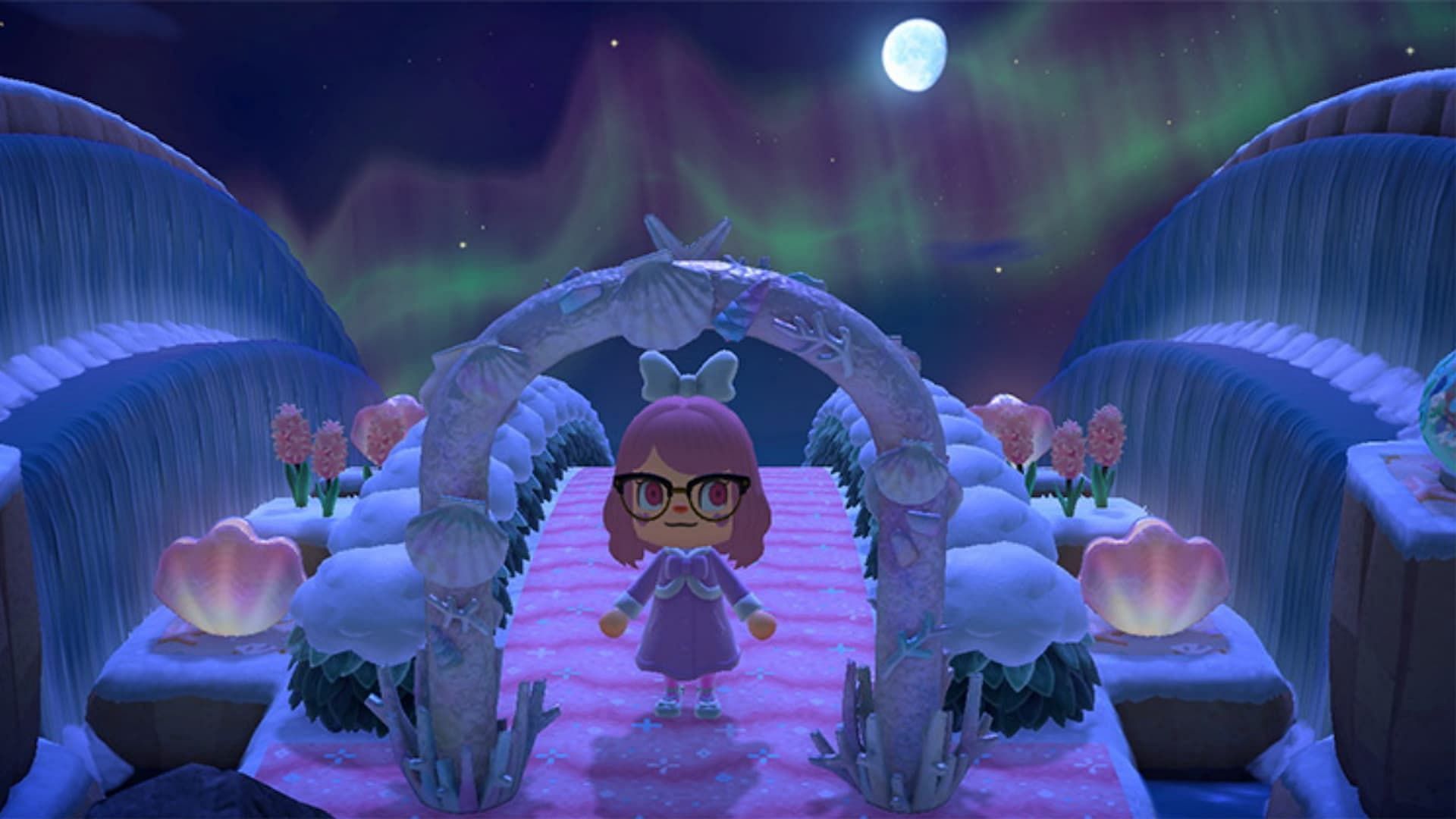 Mermaid Falls-themed island entrance (Image via Nintendo)